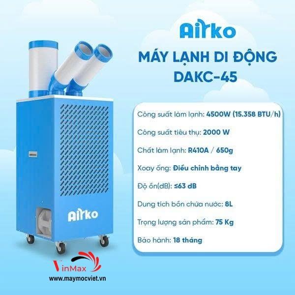 Máy lạnh di động Dorosin DAKC‑45