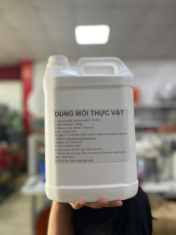 Dung môi thực vật Glycerin tạo khói can 5kg