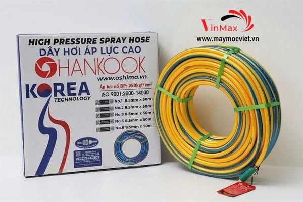Dây Phun Áp Lực Nhật Bản Cá Sấu Hankook No.3 8.5mmx50m Vàng