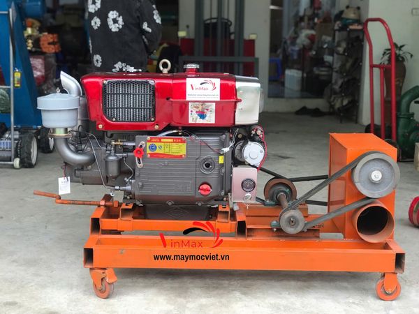 Máy Hút Nông Sản Đầu Nổ 15HP Đề Điện Dài 20m Turbo TB1520