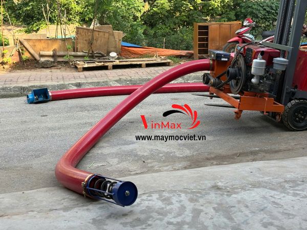 Máy Hút Nông Sản Đầu Nổ 15HP Đề Điện Dài 20m Turbo TB1520