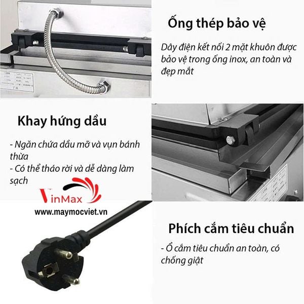 Máy Làm Bánh Waffle Xúc Xích Công Nghiệp Turbo X6