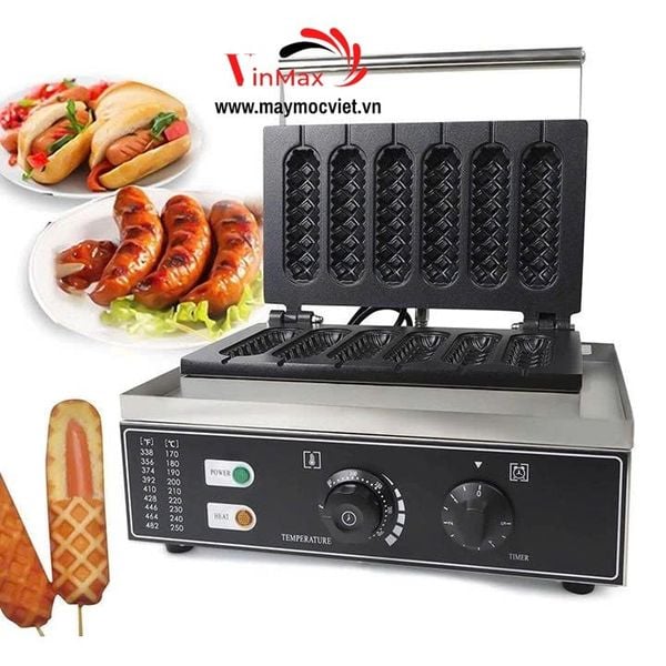 Máy Làm Bánh Waffle Xúc Xích Công Nghiệp Turbo X6