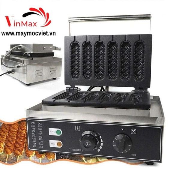 Máy Làm Bánh Waffle Xúc Xích Công Nghiệp Turbo X6