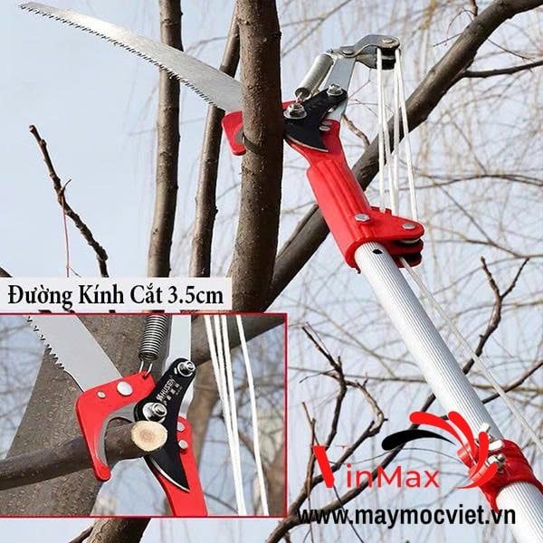 Kéo cắt cành trên cao 5m giật dây Turbo TBC05