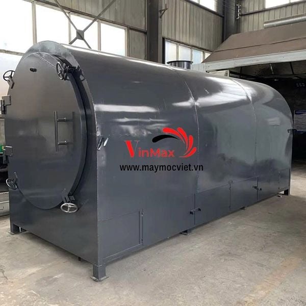 Lò nung cacbon hóa than mùn cưa Turbo