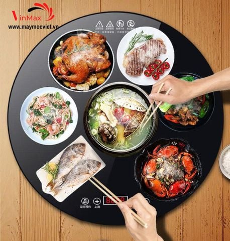 Mâm Điện Hâm Nóng Thức Ăn Dạng Xoay Turbo TBM2000