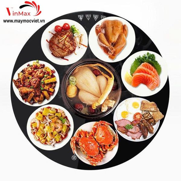 Mâm Điện Hâm Nóng Thức Ăn Dạng Xoay Turbo TBM2000