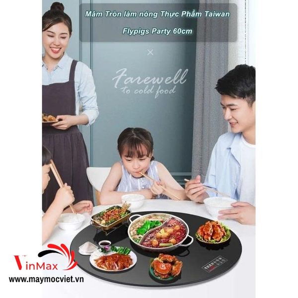 Mâm Điện Hâm Nóng Thức Ăn Dạng Xoay Turbo TBM2000