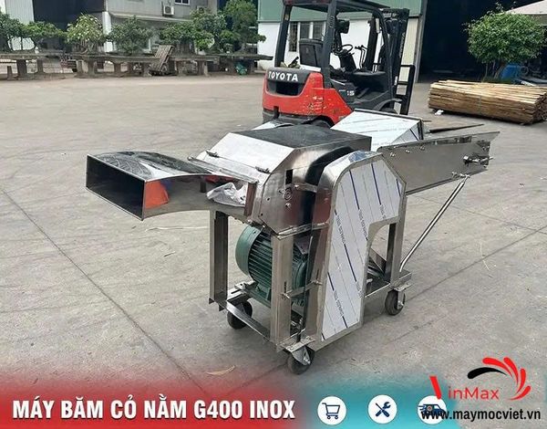 Máy Băm Cỏ Voi, Thân Ngô Inox Turbo TBG400 — Hiệu Suất Lớn, Dành Cho Trang Trại Chăn Nuôi