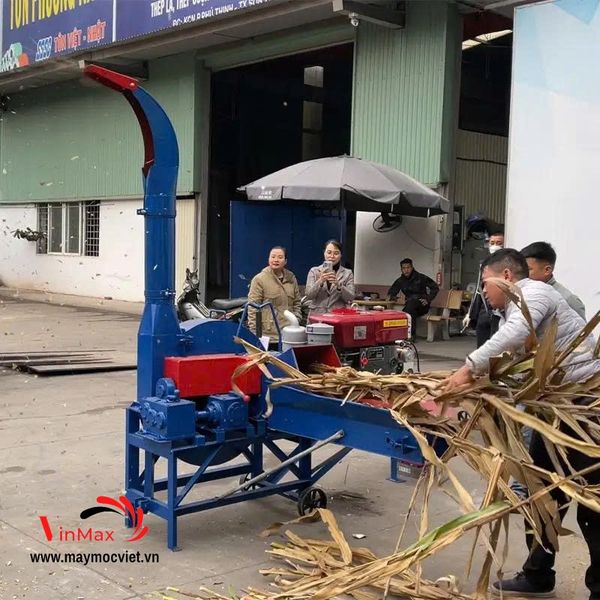 Máy băm cỏ voi công nghiệp băng tải đầu nổ D15 Turbo TBC3015