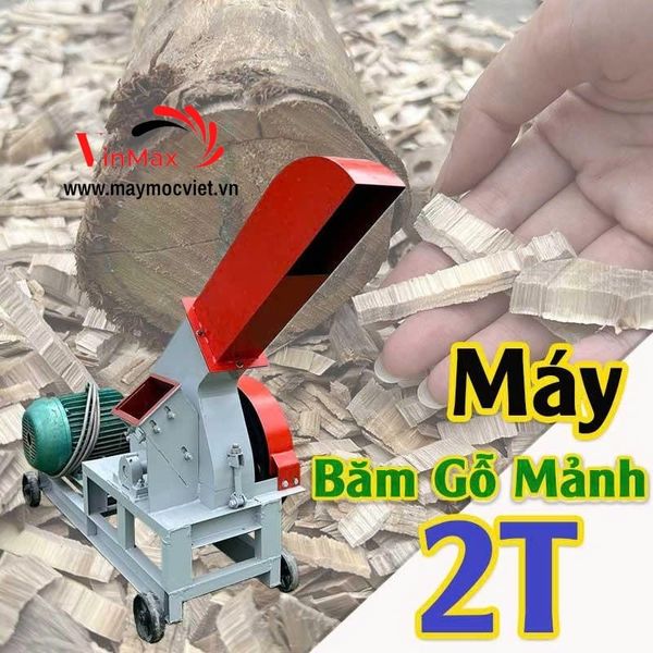Máy Băm Gỗ Mảnh Vinmax 2T