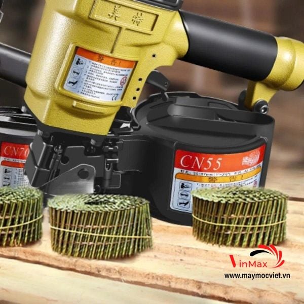 Súng Bắn Đinh Cuộn Pallet Xoắn Meite CN55