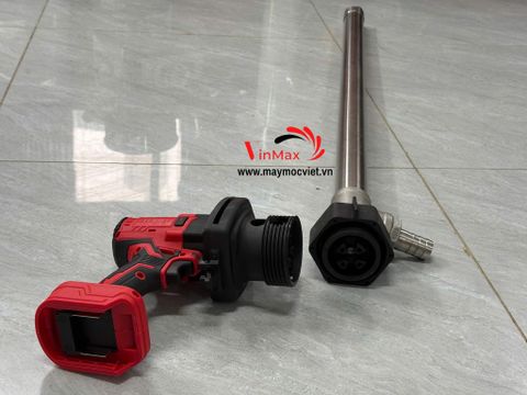 Bơm dầu nhớt, hóa chất thùng phuy chạy pin Turbo TBB750