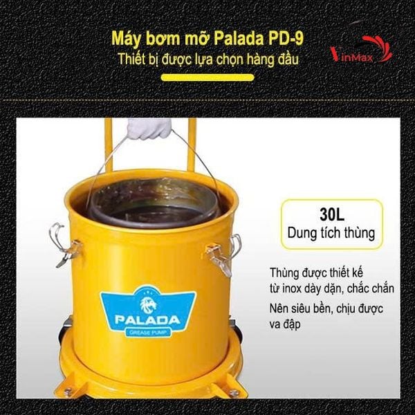 Máy Bơm Mỡ Bằng Hơi Palada PD-9