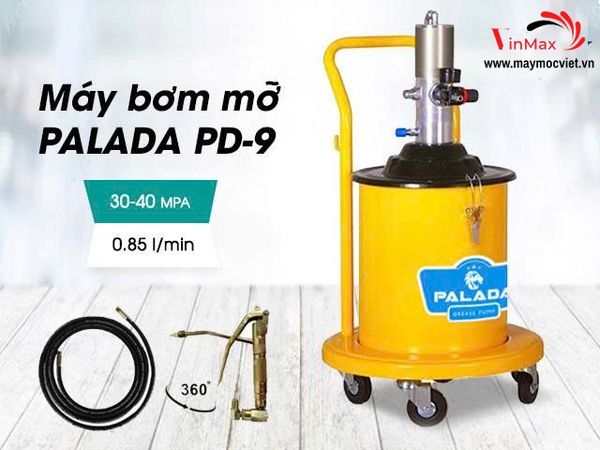 Máy Bơm Mỡ Bằng Hơi Palada PD-9