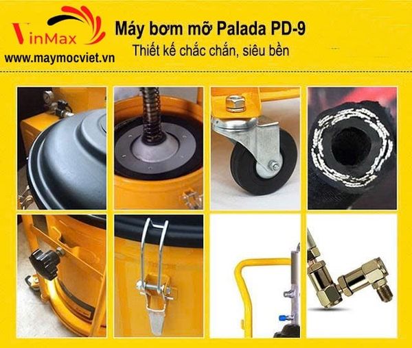 Máy Bơm Mỡ Bằng Hơi Palada PD-9