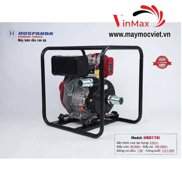 Máy Bơm Nước Dầu Cao Áp Huspanda HBD173i 5.5HP