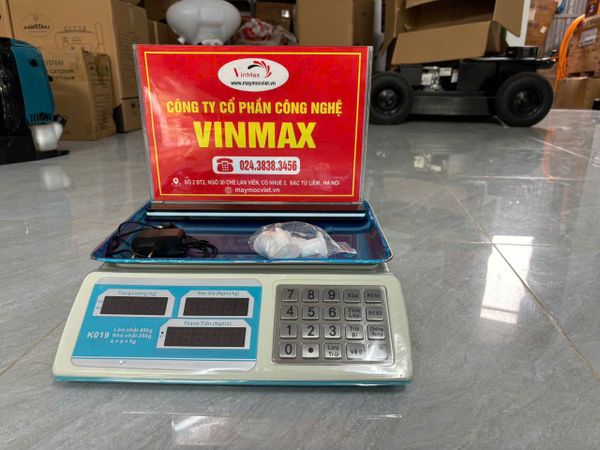 Cân tính giá tiền 40kg, K019 độ chia 5g phím bọc inox