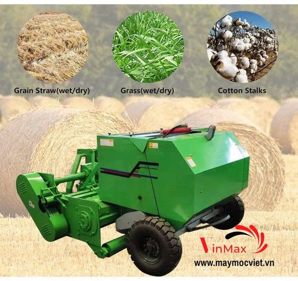 Máy cắt băm, cuộn cỏ liên hoàn gắn máy kéo 50HP Turbo TBDN50