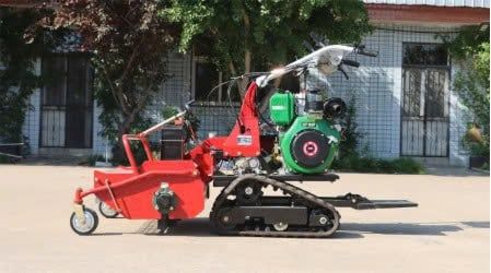 Máy cắt cỏ trục băm bánh xích Kawasaki KW186F
