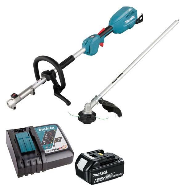 Máy cắt cỏ đa năng dùng pin Makita DUX18RGX4 (Sạc nhanh (DC18RC), pin 6.0Ah (BL1860B))