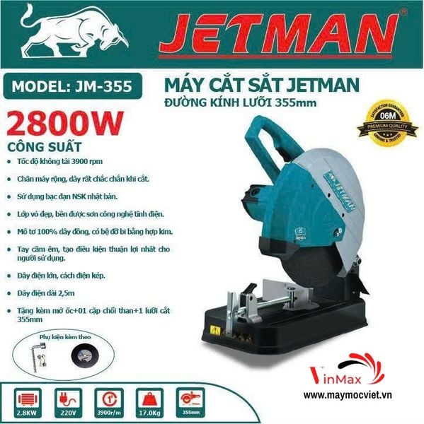 Máy Cắt Sắt Jetman 2800W JM-355