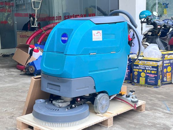 Máy chà sàn nhà xưởng Kraffer KF60 dùng bình