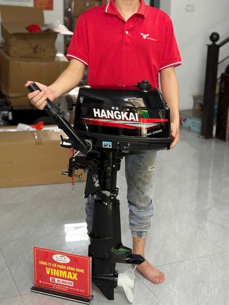 Máy Chạy Thuyền Bằng Xăng HangKai 6,0 HP chân ngắn