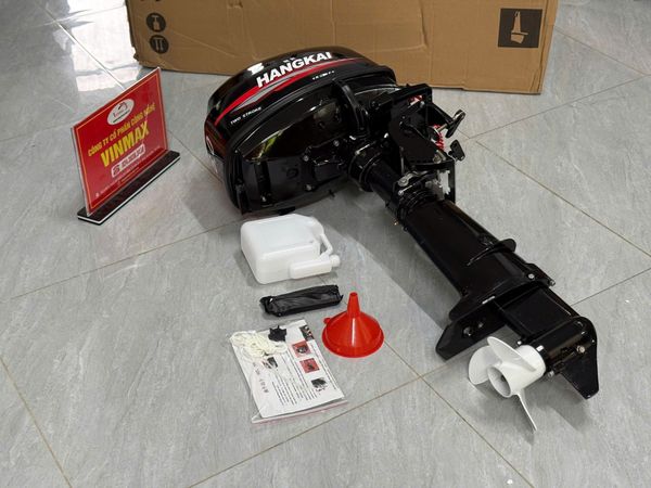 Máy Chạy Thuyền Bằng Xăng HangKai 6,0 HP chân ngắn