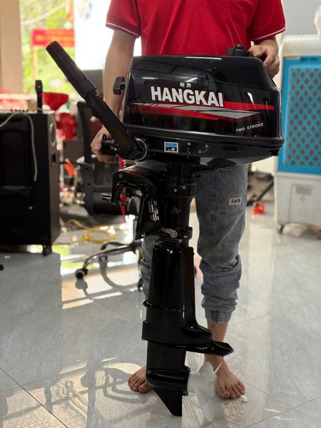Máy Chạy Thuyền Bằng Xăng HangKai 6,0 HP chân ngắn