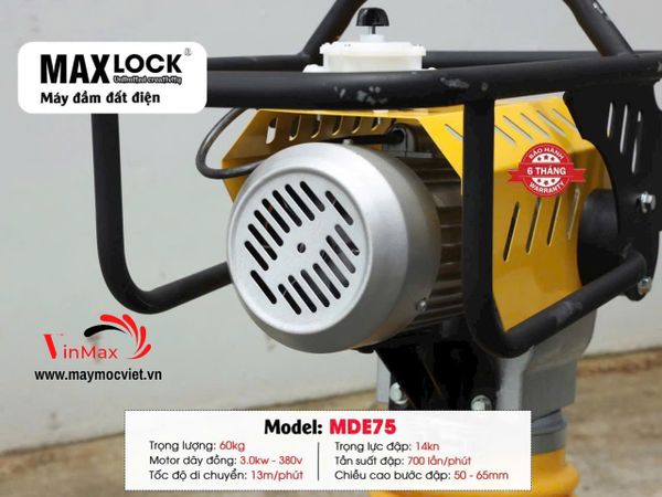Máy đầm đất điện Maxlock MDE75