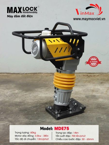 Máy đầm đất điện Maxlock MDE75