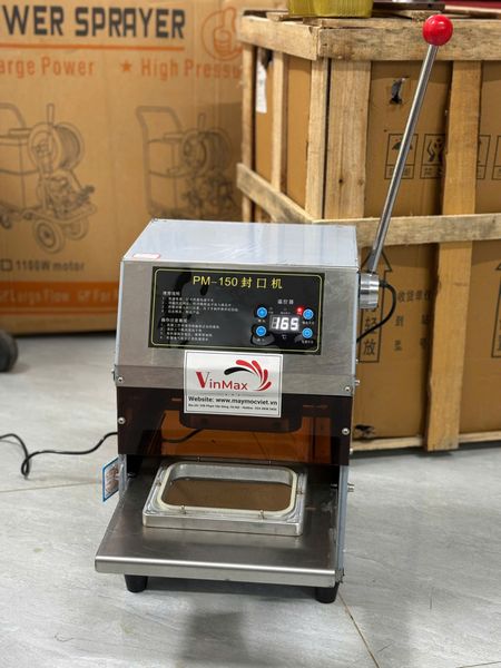 Máy Dán Miệng Hộp Nhôm Bán Tự Động Turbo PM150