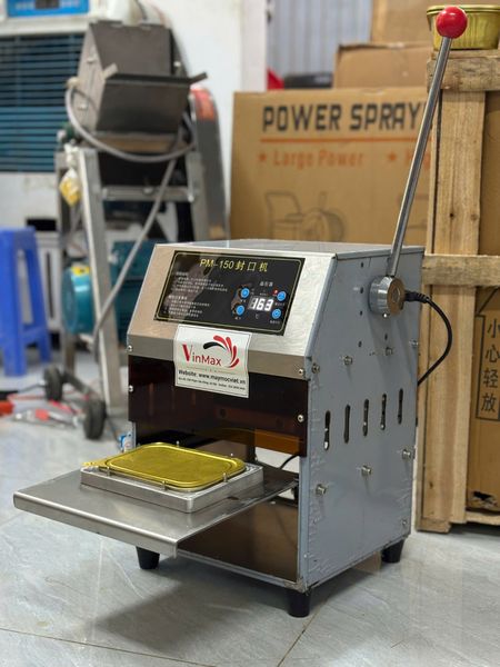 Máy Dán Miệng Hộp Nhôm Bán Tự Động Turbo PM150