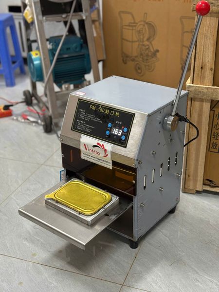 Máy Dán Miệng Hộp Nhôm Bán Tự Động Turbo PM150