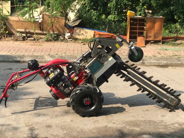 Máy Đào Rãnh Chạy Dầu Turbo TBR350 ( nâng hạ thủy lực)