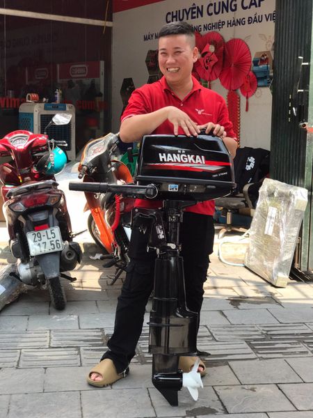 Động Cơ Xuồng Cano 2 Thì Hangkai 18HP