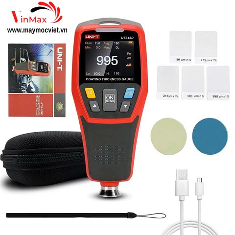 Máy đo độ dày lớp sơn phủ mạ UNI-T UT343D (0~1250μm)