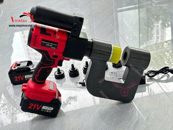 Máy Đột Lỗ Dùng Pin CD35 – Đột Lỗ Nhanh, Mạnh Mẽ, Tiện Lợi