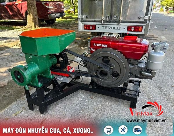 Máy Đùn Cá Công Nghiệp Lắp Đầu Nổ D15 TBDC1500