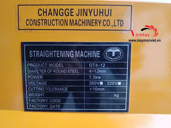 Máy Duỗi Cắt Sắt Turbo GT4-12 (380V)