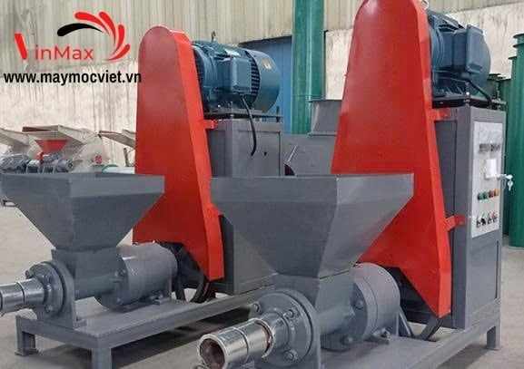 Máy Ép Than Củi Trấu, Mùn Cưa 3 Pha Turbo TBE300