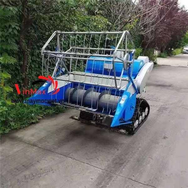 Máy gặt đập liên hợp chạy dầu bánh xích Turbo 4ZL-1.0LC