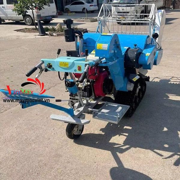 Máy gặt đập liên hợp chạy dầu bánh xích Turbo 4ZL-1.0LC