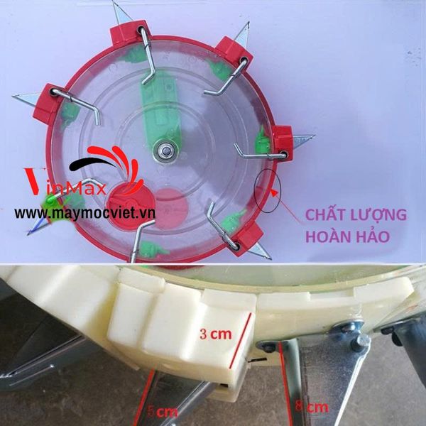 Máy Gieo Hạt Tự Động 20 Răng 1 Hàng Bánh Lăn 7.5cm Turbo TB20R