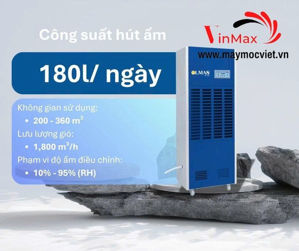 Máy Hút Ẩm Công Nghiệp Olmas OS-180 (180 Lít/Ngày)