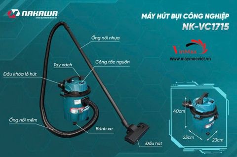 Máy Hút Bụi Công Nghiệp NAKAWA NK-VC1715 1700W