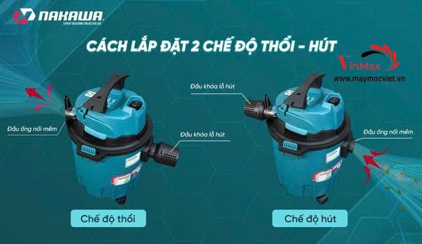 Máy Hút Bụi Công Nghiệp NAKAWA NK-VC1715 1700W