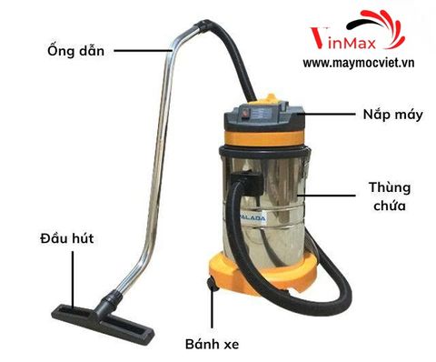 Máy hút bụi Palada PD30 thùng inox